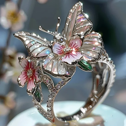Butterfly flower ring | Bowlift