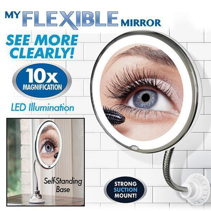 Skanto | 10x Magnification LED Lighted Makeup Mirror