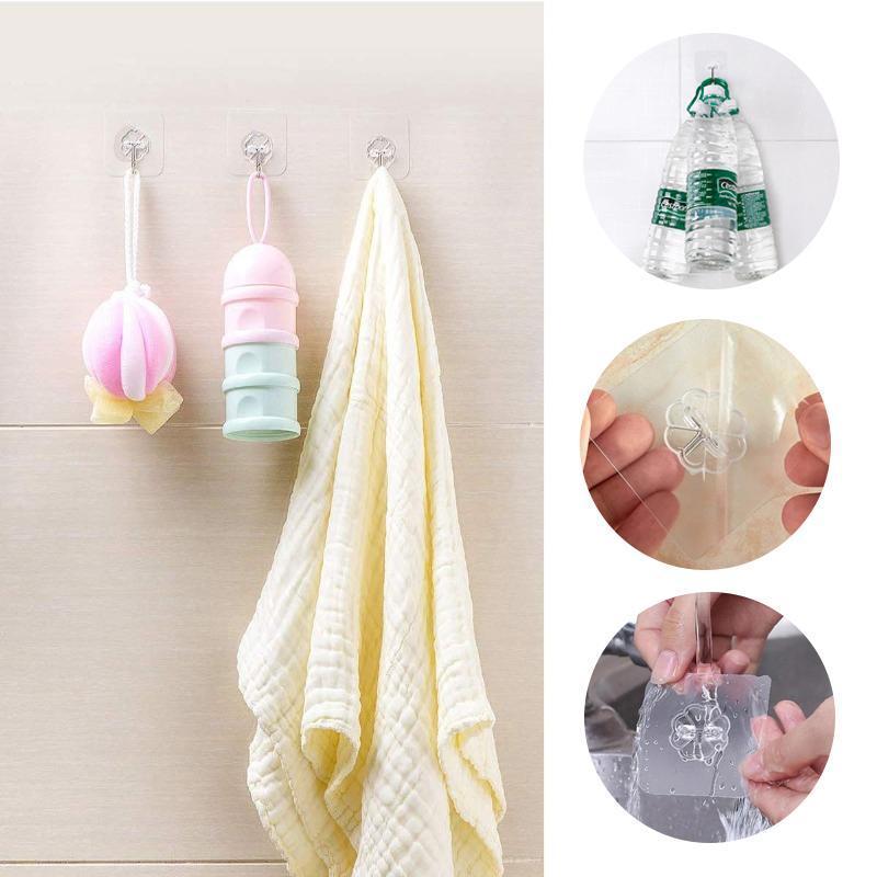 Seamless Adhesive Hooks (10/20/30 Pieces)