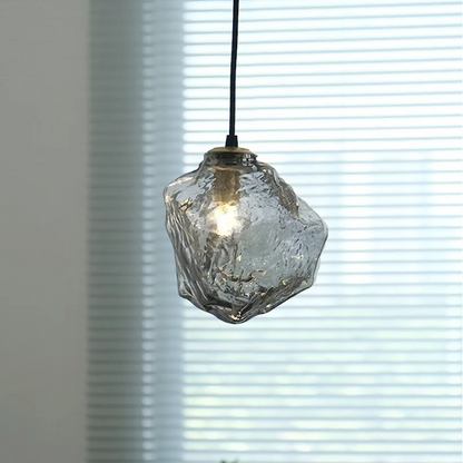 Skanto | Frostglow Glass Pendant Inspired by Ice Cubes