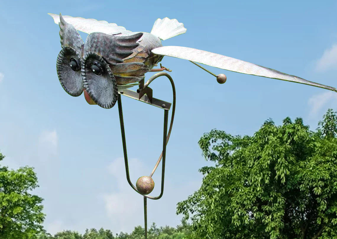 Skanto | WindGarden | Metal Garden Spinner Wind Spinner with Ground Stake – Weather-Resistant Decor