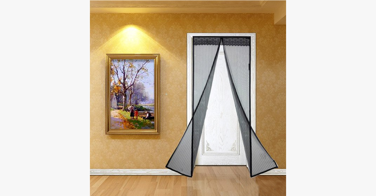 Insect screen door with magnetic mesh – Your ultimate protection against insects this summer!