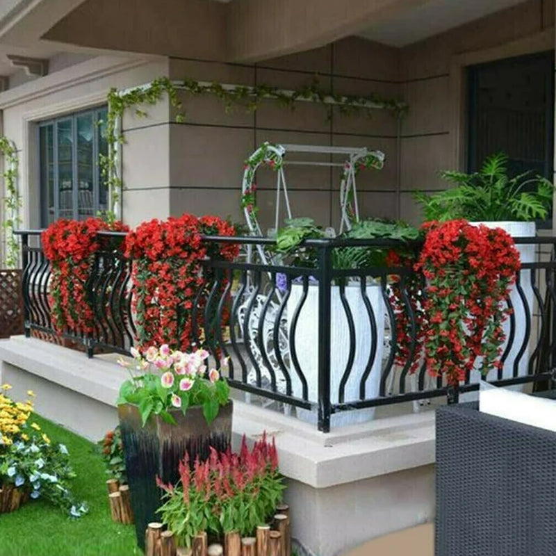 Vivid Artificial Hanging Orchid Bunch | Bowlift