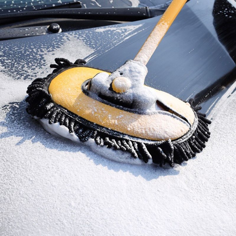 Car Wash Mop - Special Long Handle For Car Bonnet, Roofs and Windows Cleaning Bowlift