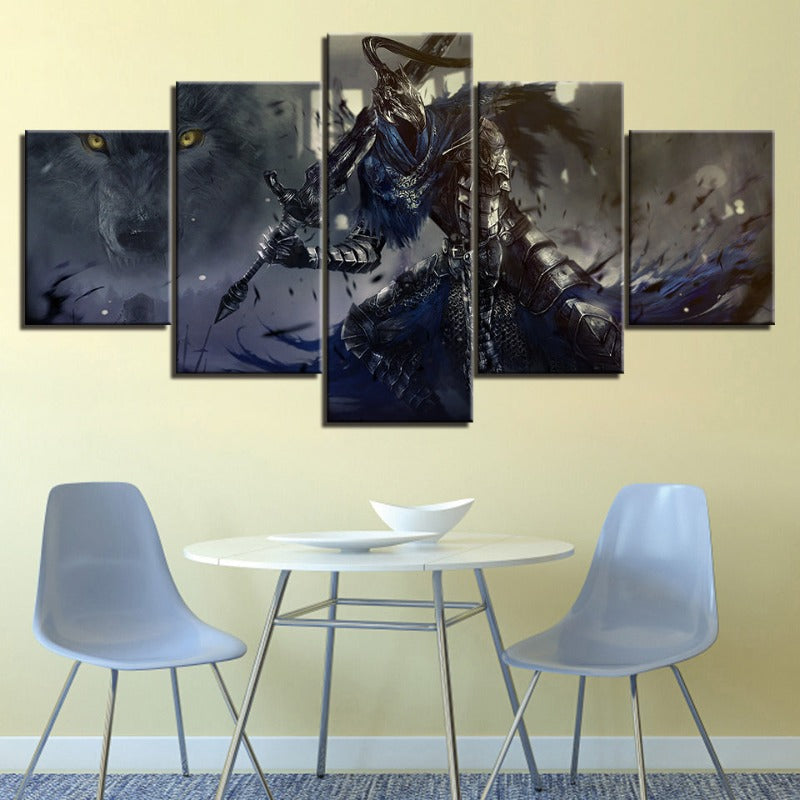 Dark Souls - 5 Piece Canvas Wall Art Painting | Bowlift