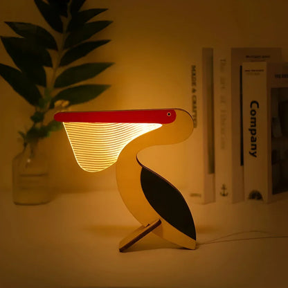 BowLift | Animal Figure Table Lamp Made of Wood
