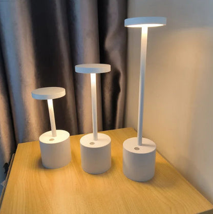 Frendorf | LumaLite Rechargeable LED Table Lamp | Wireless | Dimmable | Modern Design for Restaurants and Home