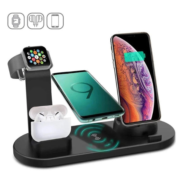 Skanto | 7-in-1 Wireless Charging Station with MagSafe & CryoBoost – Fast & Efficient Charging for iPhone, Apple Watch, and More