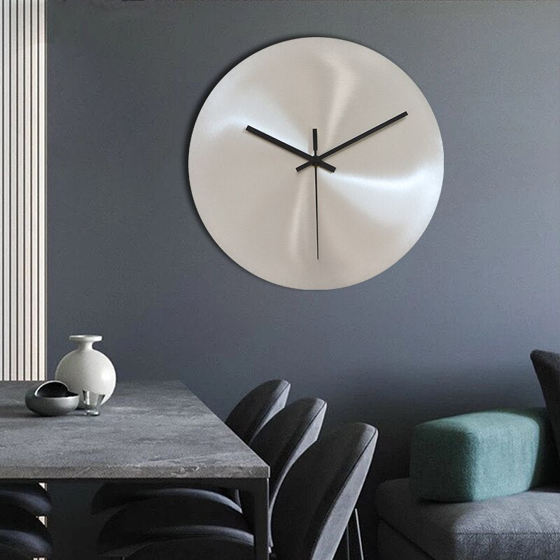 Elegant stainless steel wall clock for timeless style