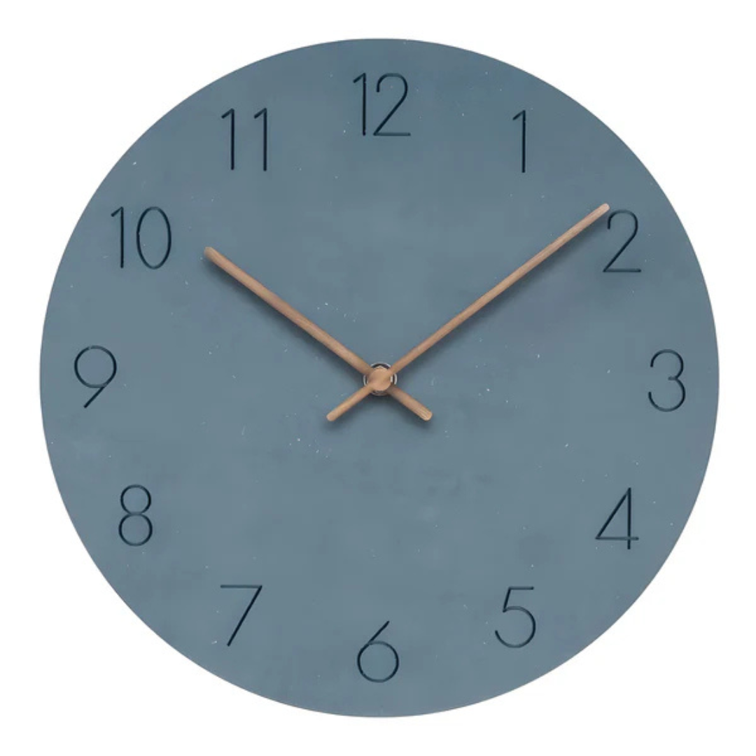 BowLift | Large Wooden Wall Clock – Minimalist Design with Silent Movement