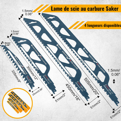Saker alternative saw blade for cutting wood, porous concrete, bricks | Bowlift