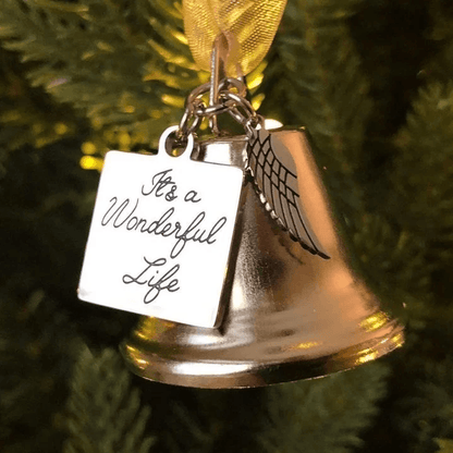 Skanto | Christmas Tree Memorial Ornaments Angel Wings Bells Hanging Decoration