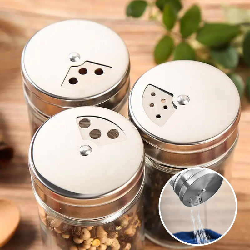 Norvo | Glass Spice Jar Set