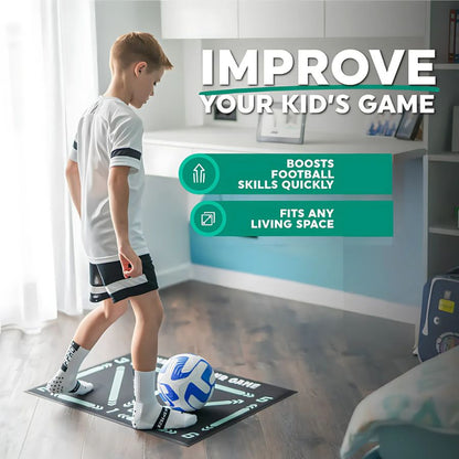 BowLift | Football Pro Training Mat | Anti-Slip, 2x2m Space & Video Program for Skill Enhancement and Home Training