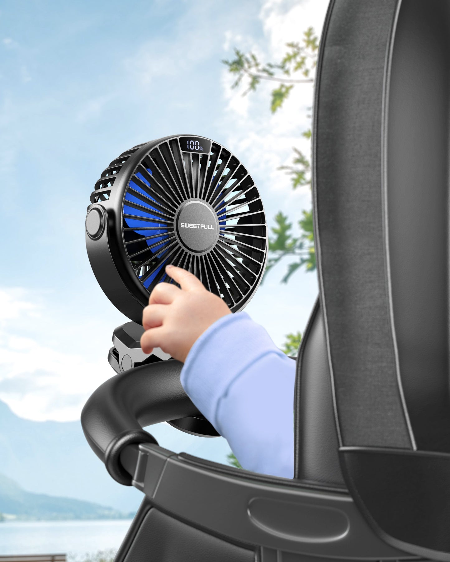 Portable Clip-On Fan - Battery-Operated Stroller Fan | Karnz