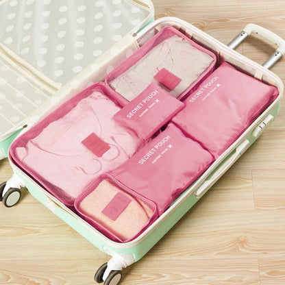 Travel clothing storage bag (1 Set, 6 Pieces)