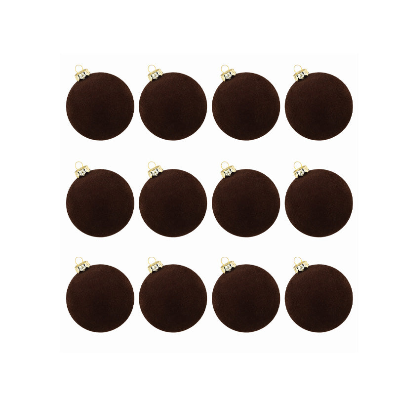 Brehn | Velvet Christmas ornaments. 12 pieces