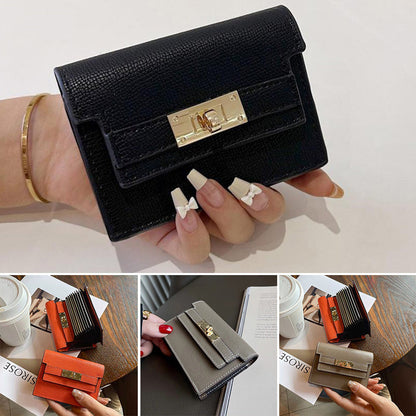 BowLift | Minimalist PU Leather Zipper Card Holder