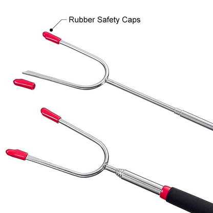 Telescopic barbecue forks
