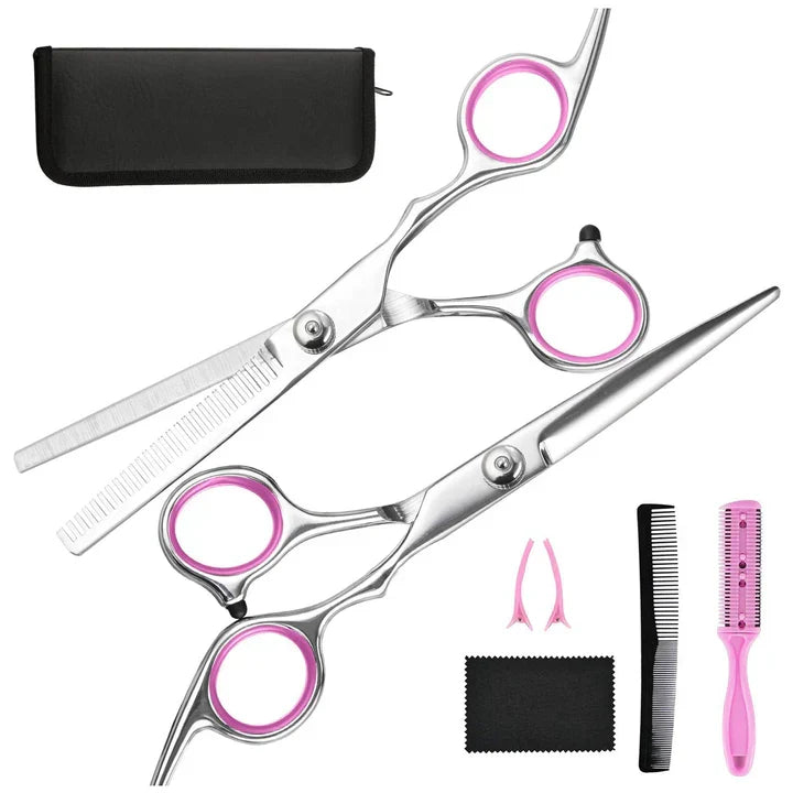 Skanto | Professional Hairdressing Set | Cutting and Thinning Shears for Precision Hairstyles