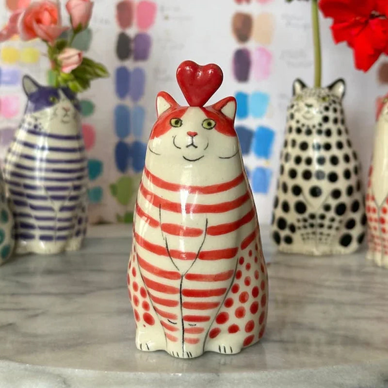 BowLift | Polka Dot Cat Vase