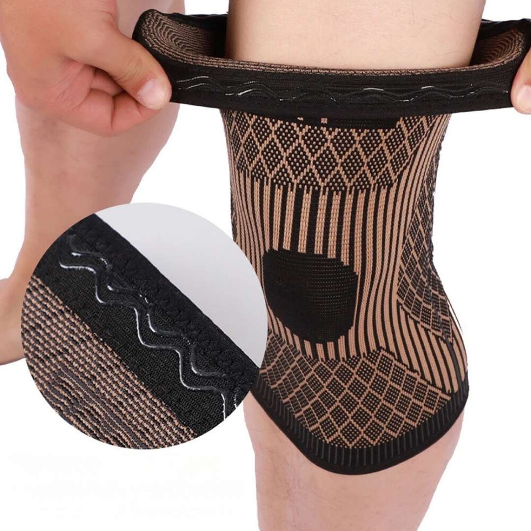 CopperFlex Knee Compression Sleeve | for Pain Relief - Support - Mobility - perfect for Athletes, Arthritis, Seniors, and Injury Recovery Bowlift
