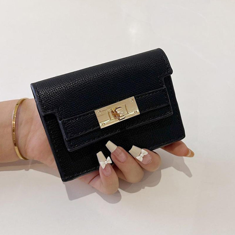 BowLift | Minimalist PU Leather Zipper Card Holder