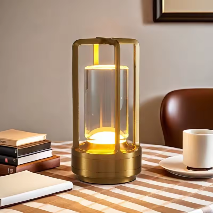 Skanto | Warm LED Wireless Table Lamp – Battery-Powered Nordic Design - LED with Touch Control, Suitable for Bedroom, Home, Outdoor - Ideal Night Light