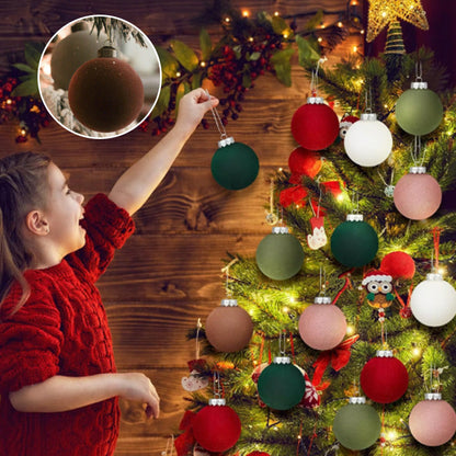 Brehn | Velvet Christmas ornaments. 12 pieces