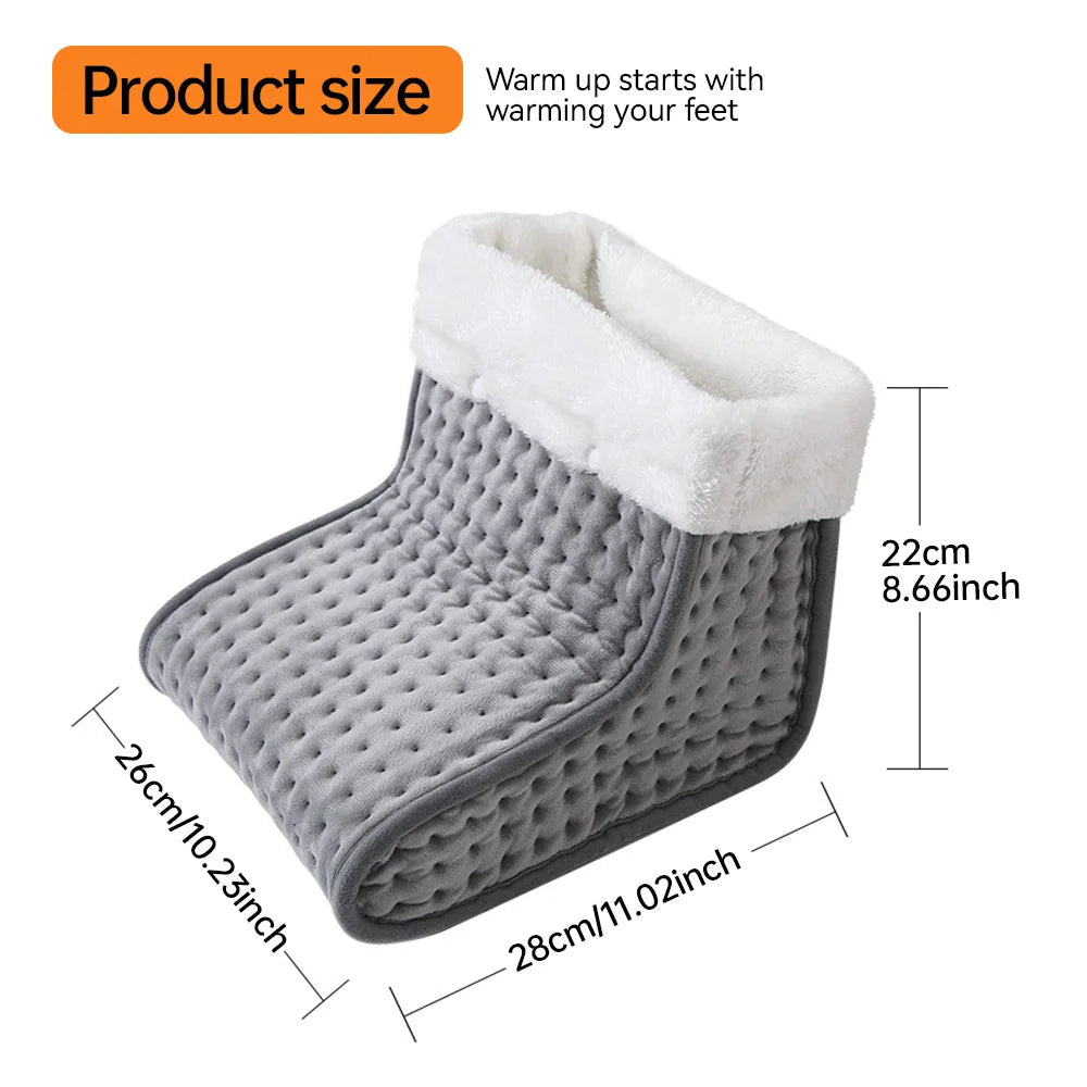 BowLift | Soft Plush Electric Foot Warmer with Adjustable Temperature
