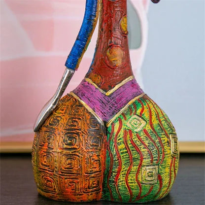Kalsten | Modern Abstract Woman Sculptures – Handcrafted Colourful Resin Art for Home Decor