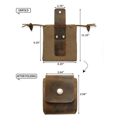 BowLift | Leather and Sailcloth Bushcraft Bag