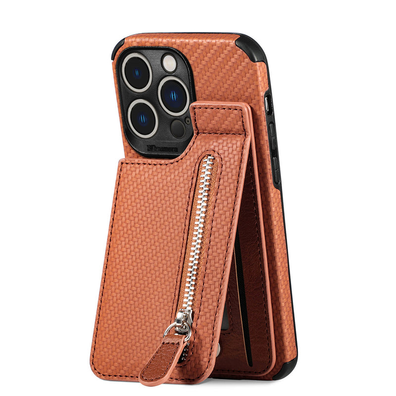 Magnetic zipper wallet case with credit card holder | Bowlift
