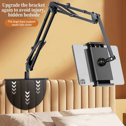BowLift | Extendable, concealed phone/tablet holder at the bed