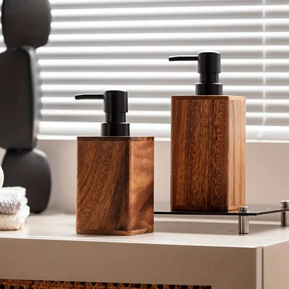 Skanto | Walnut Aura Lotion & Soap Dispenser