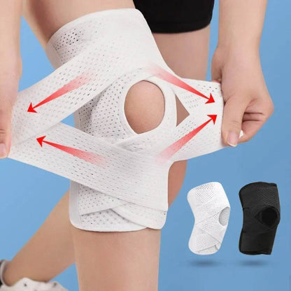 FlexGuard Knee Pads | with Support Compression Springs and Tension Strap - for Stability - Pain Relief and Protection Bowlift