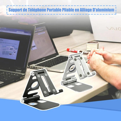 Multipurpose foldable smartphone holder made of aluminum alloy | Bowlift