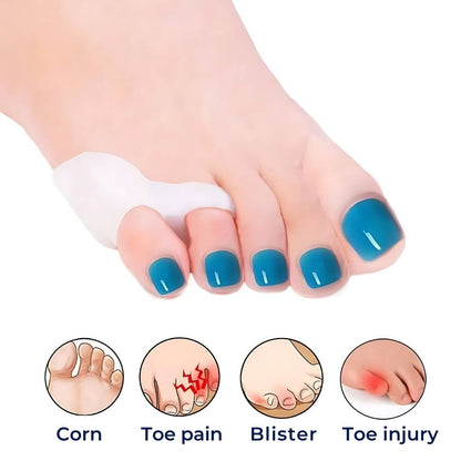 ToeGuard Orthopedic Toe Spacers | Bunionette Corrector - Little Toe Straightener - for Hallux Valgus - Hammertoe and Toe Alignment Skanto