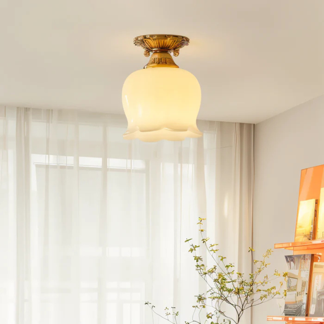 BowLift | Vintage Ceiling Lamp In Flower Shape