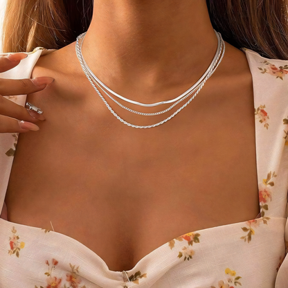 Skanto | 3pc Classic Necklace Choker Stack