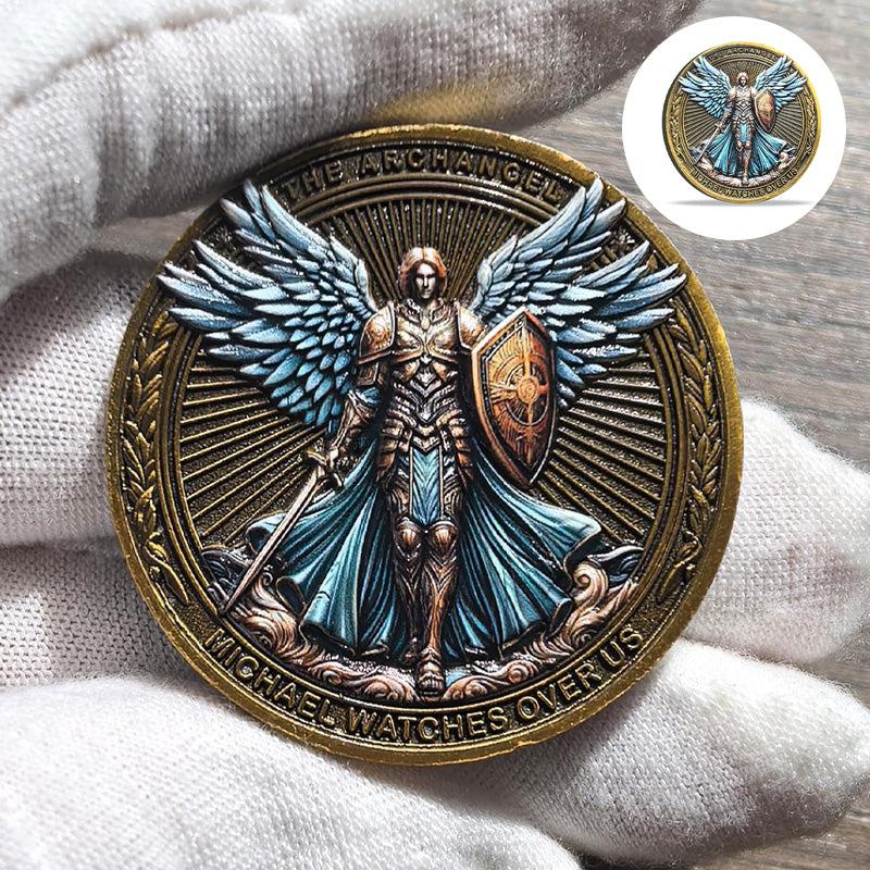Skanto | Archangel Michael Watches Over Us Challenge Coin