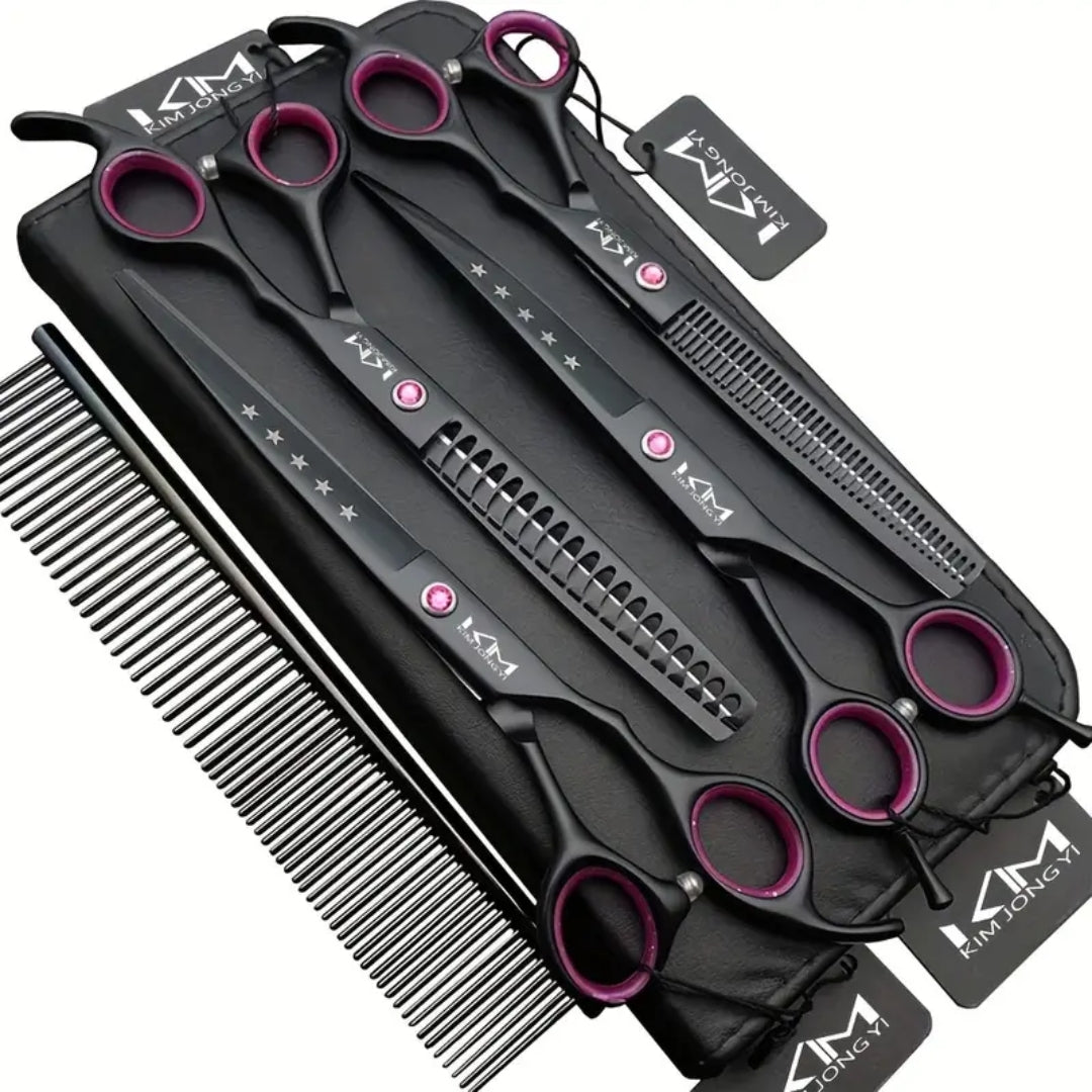 BowLift | TrimPro Pet Grooming Set – Complete Scissors Set for Precise Coat Care