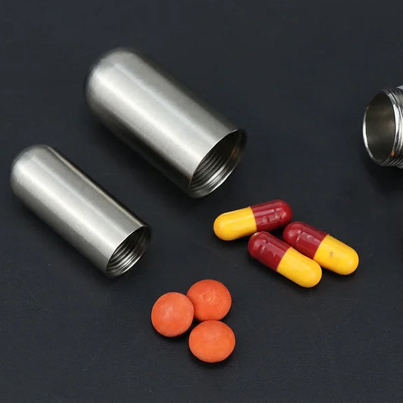 Portable stainless steel medicine box