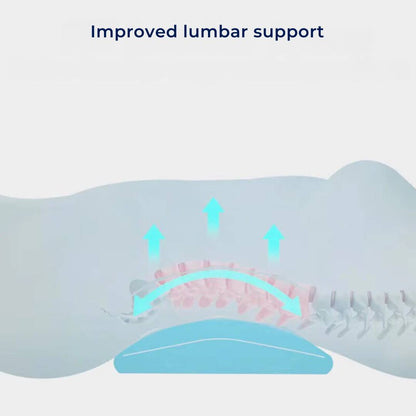 SleepAlign Lumbar Support Pillow for Sleeping | Relieves Back Pain - Improves Spinal Alignment -  Comfortable Pillow for Back Pain Relief Bowlift