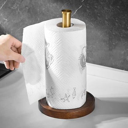 BowLift | Marble paper towel holder – gold details for exceptional style