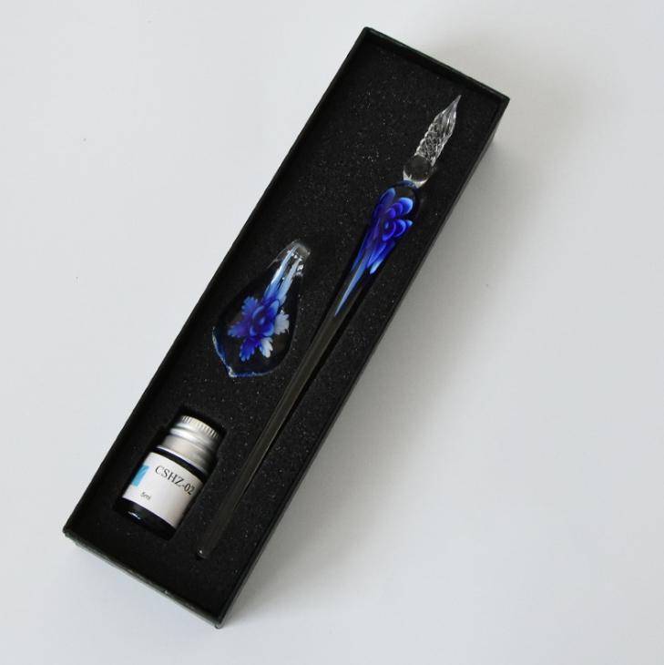 Kalsten | Glass Calligraphy Pen Set with Ink and Pen Holder