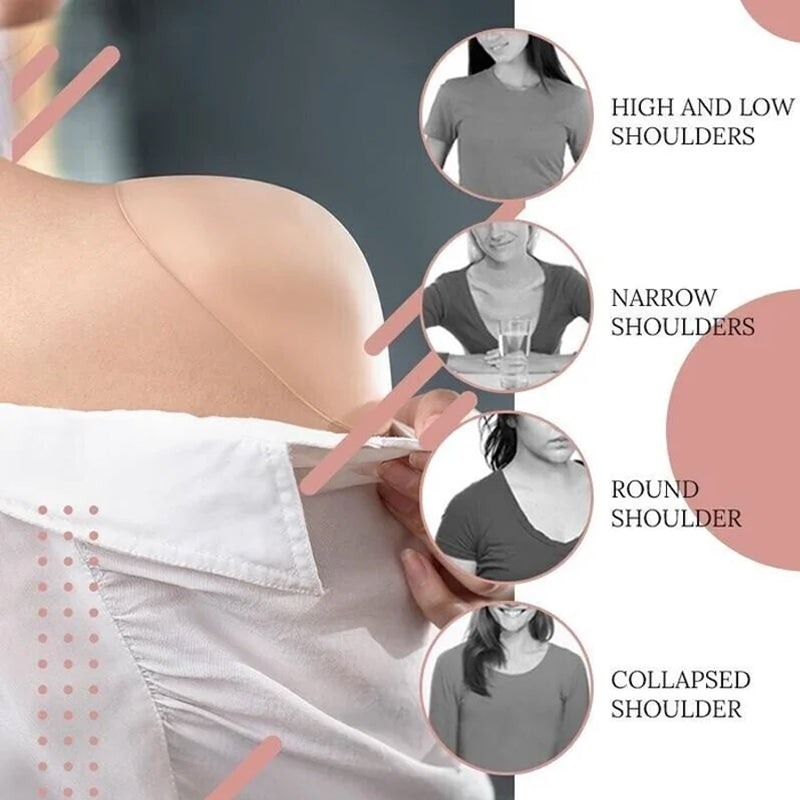NATURALLY SOFT, NON-SLIP SHOULDER PADS