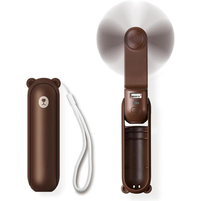 3 In 1 Handheld Mini Ventilator | USB Rechargeable, Foldable Design & Ideal for Travel, Camping and Outdoor Activities | Karnz