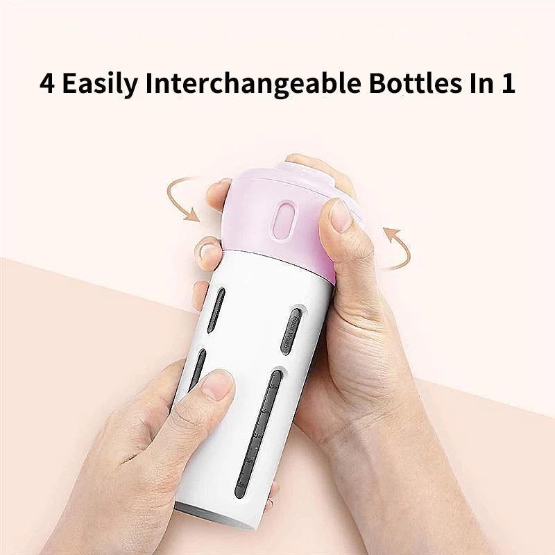 4-in-1 Lotion Shampoo Gel Travel Dispenser | Karnz