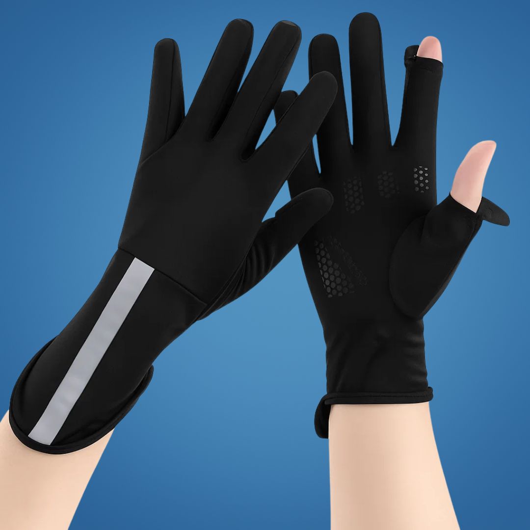 Breathable Cooling Fabric – Open Finger Touchscreen – Lightweight Comfort – Outdoor Driving & Cycling Bowlift